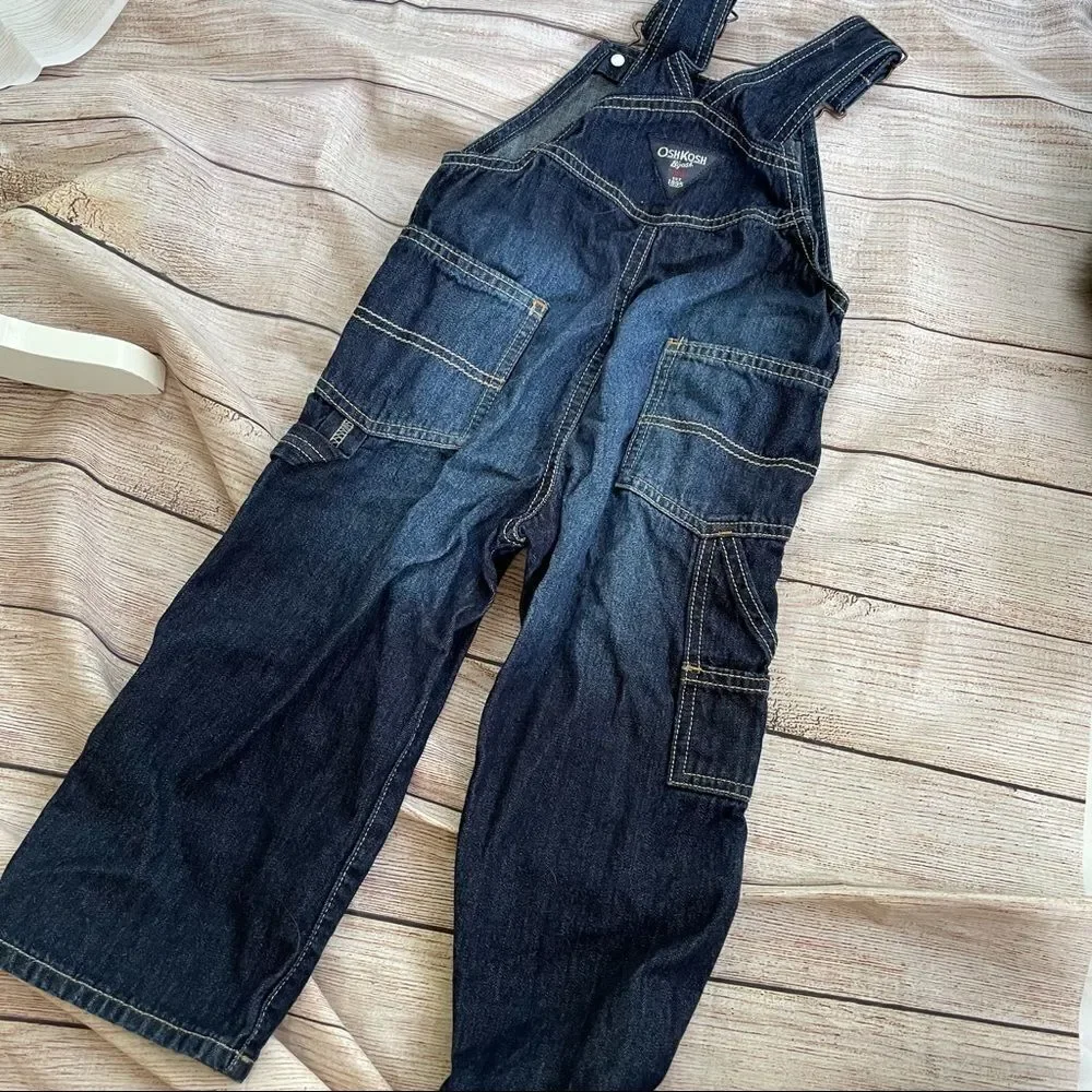 OshKosh‎ 90s Denim Overalls Blue Jean with Red Logo